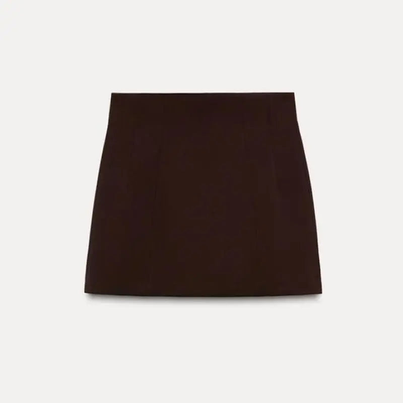 Elegant Suit Jacket Mini Skirt Sets Women Slim Waisted Blazers High Waist A-line Skirt 2025 Autumn Lady Fashion Office Outfits