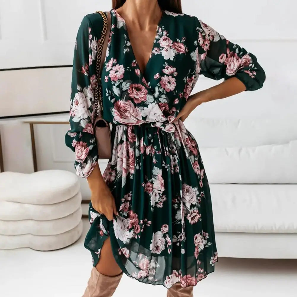 2023 Summer Denim Dress Women Limitation Cowboy V-Neck Short Sleeve Dress Fashion Women Loose Denim Dress Dropshipping