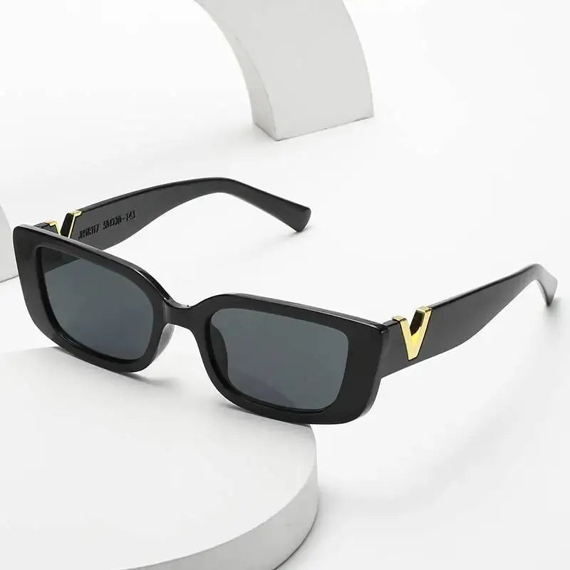 Retro Rectangular Sunglasses 2023 New WOMEN'S Brand Designer Retro Small Frame Sunglasses Oculos De Sol