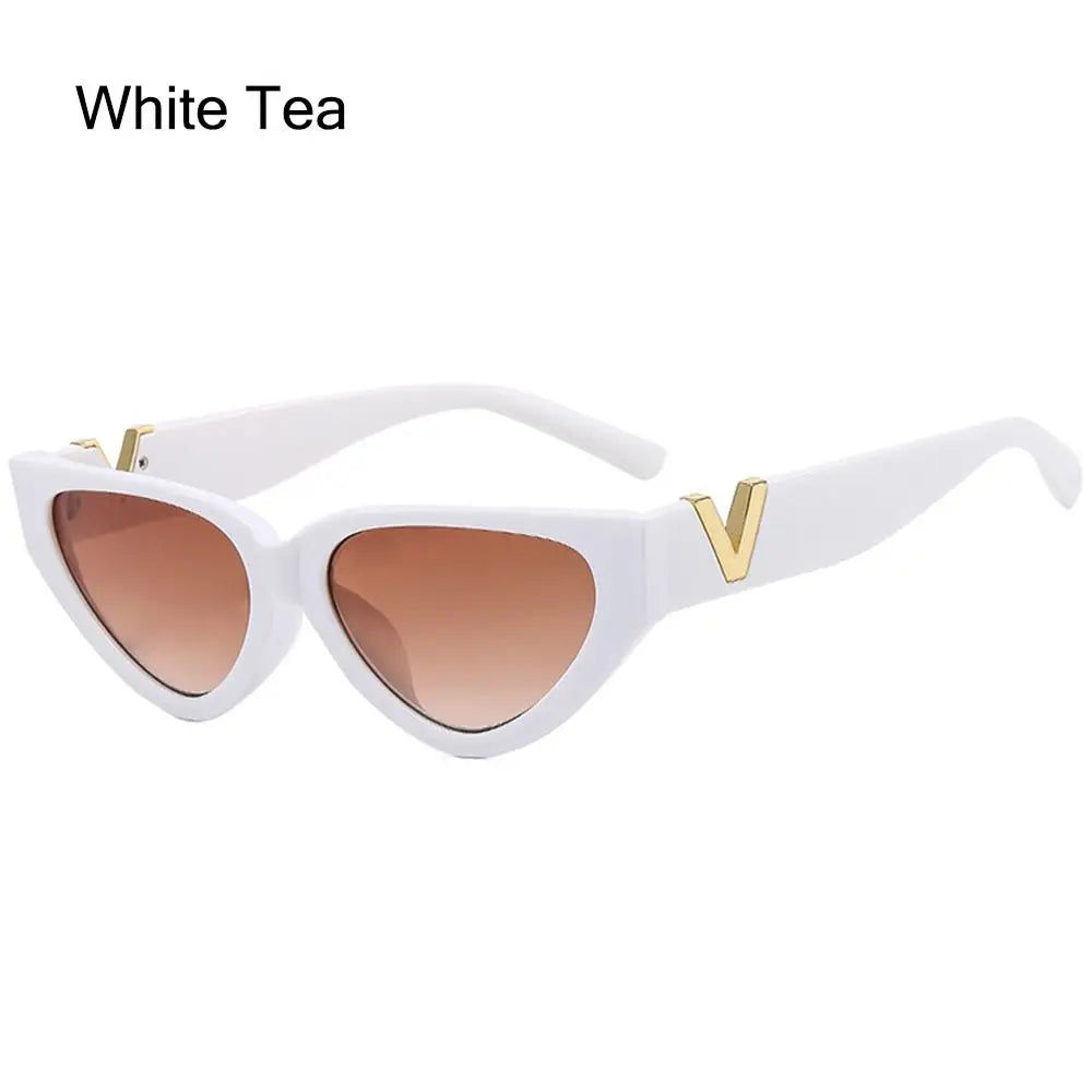 Aesthetic Cat Eye Sunglasses Trendy UV400 Protection Y2K Sun Glasses 90s Glasses for Women & Men