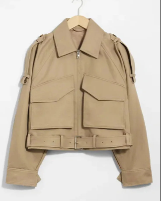 Utility Cropped Field Jacket