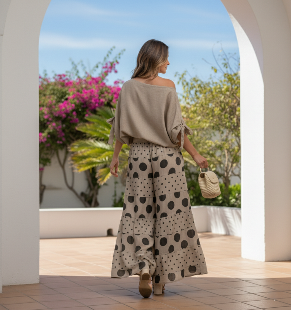 The Riviera Polka-Dot Lounge Set