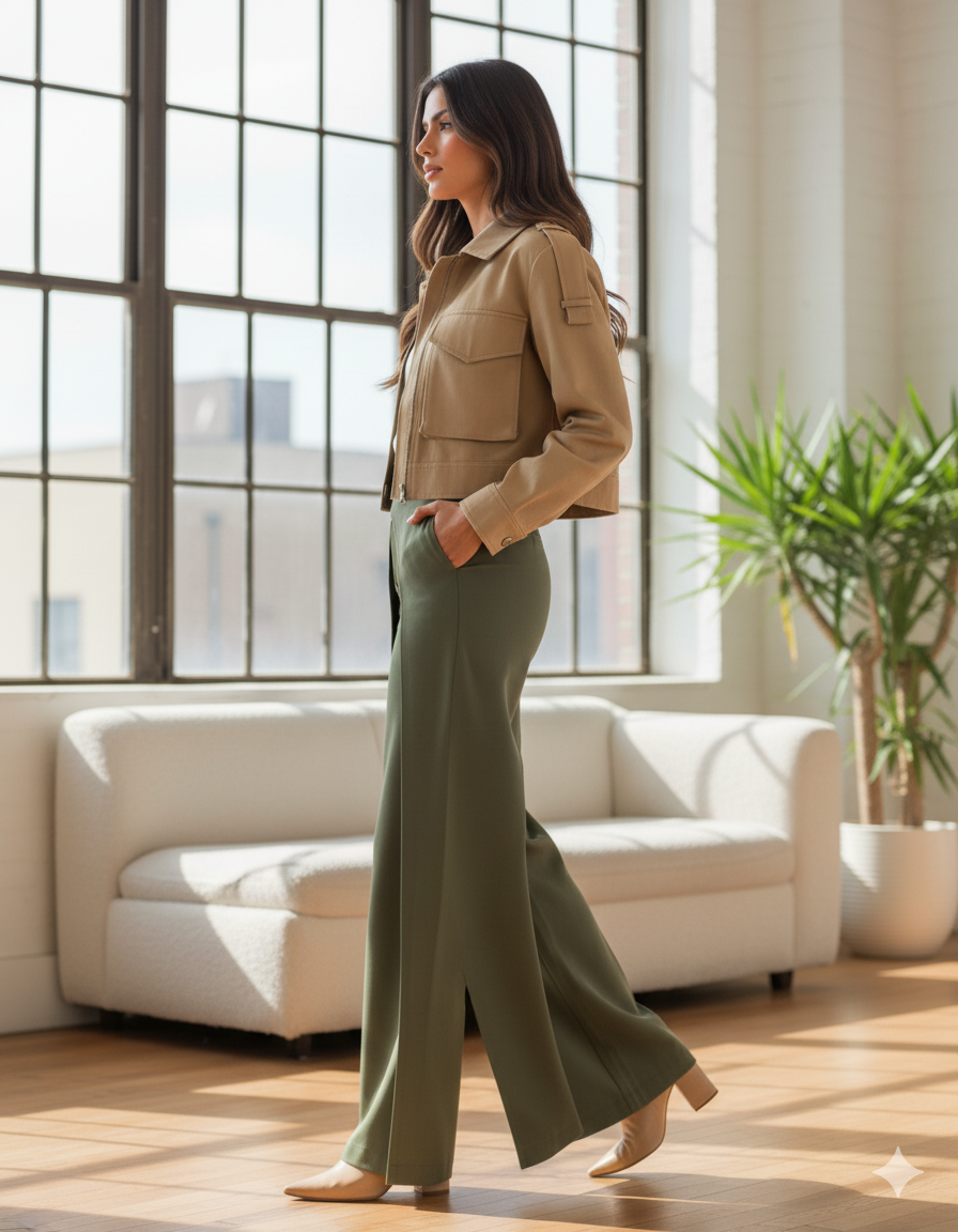 Utility Cropped Field Jacket