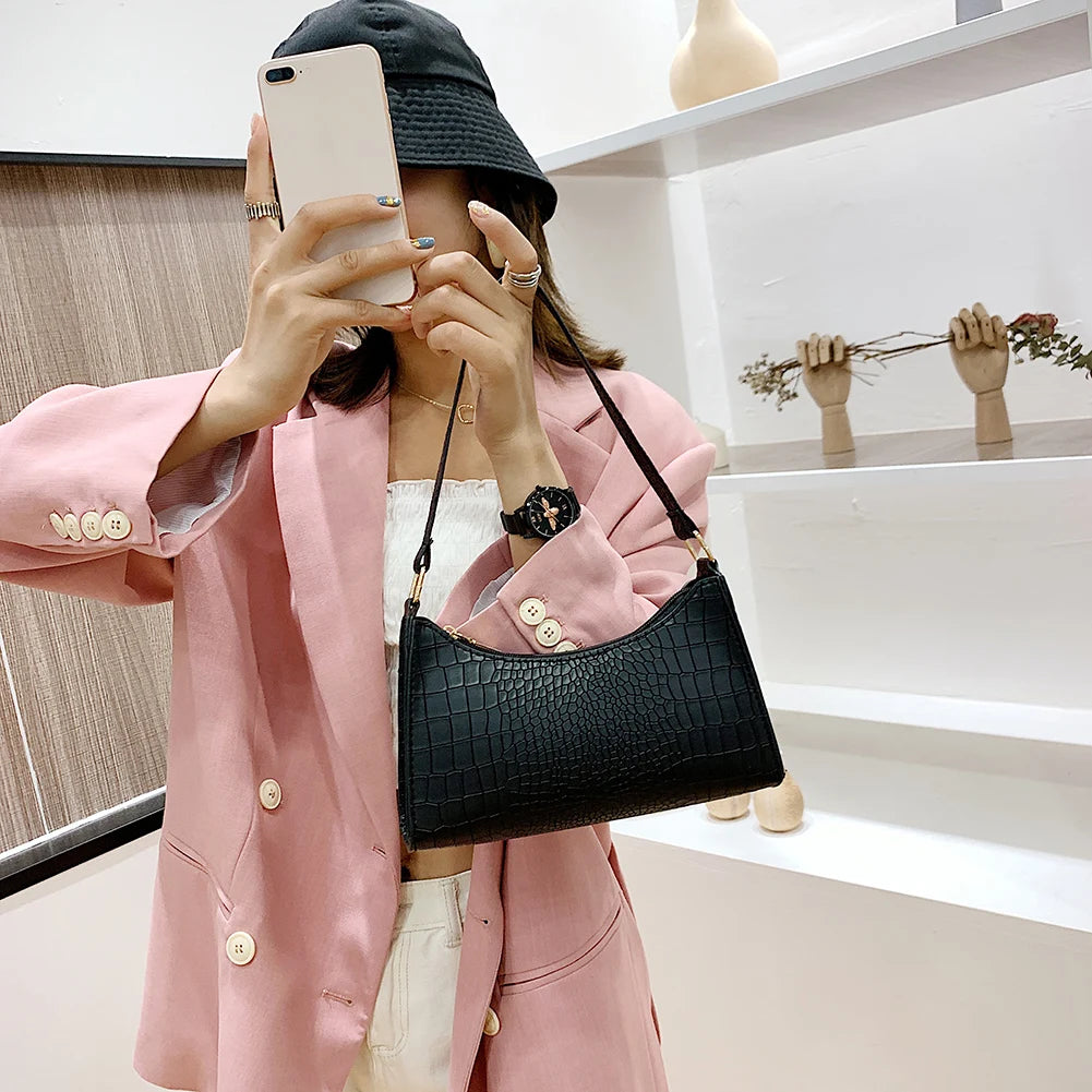 Retro Totes Bags For Women 2021 Trendy Vintage Shoulder Handbag Female Small Underarm Bags Casual Retro Mini Crossbody Bags