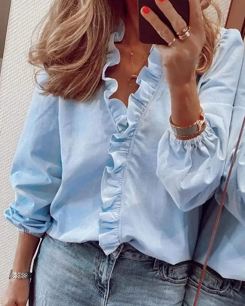 Women's Long Sve Pleated irt Casual Sle Loose Fit Regular Length irt New Arrival from Other Brand 00% Other Material
