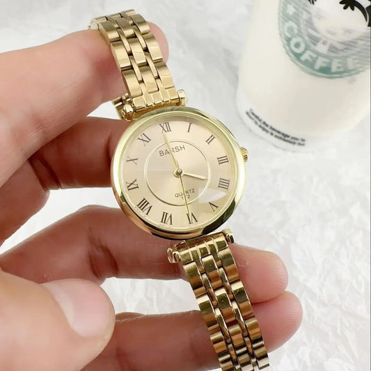 Women's Watch Alloy Strap Exquisite Ladies' Watches Simple Thin Compact Fashion Wrist Watch Clock UTHAI
