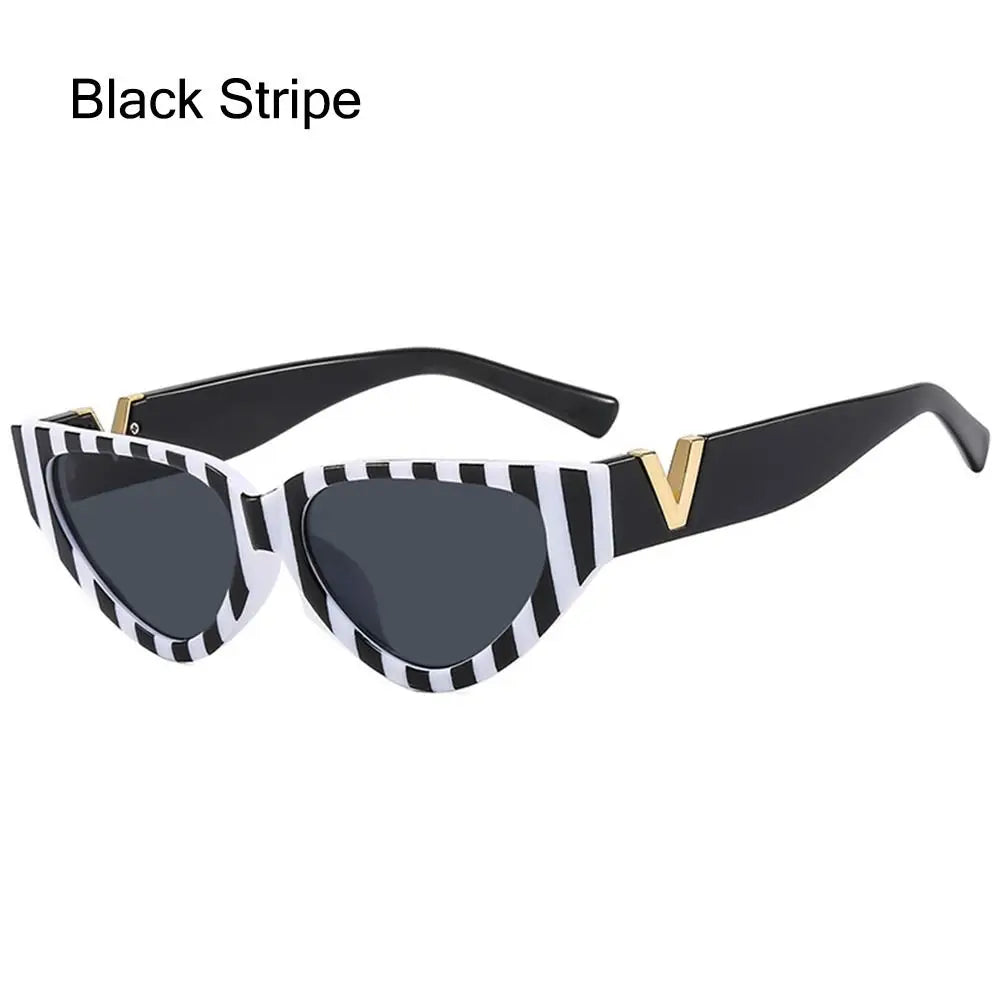 Aesthetic Cat Eye Sunglasses Trendy UV400 Protection Y2K Sun Glasses 90s Glasses for Women & Men