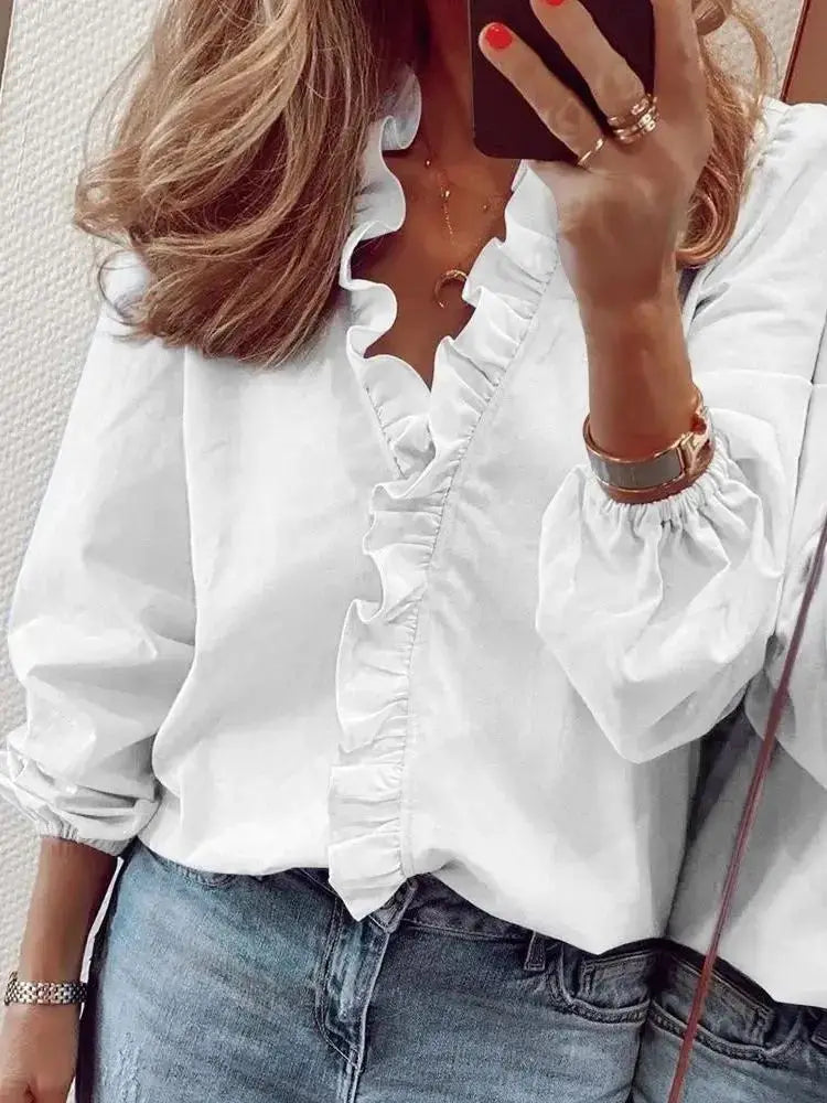 Women's Long Sve Pleated irt Casual Sle Loose Fit Regular Length irt New Arrival from Other Brand 00% Other Material