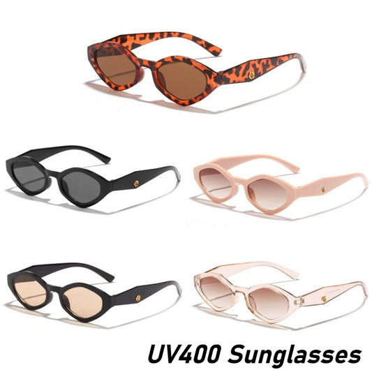 Unisex Fashion Retro Cat Eye Sunglasses Luxury Brand Men's Fashion Goggles Trendy Outdoor Driving Travel UV400 Sunglasses