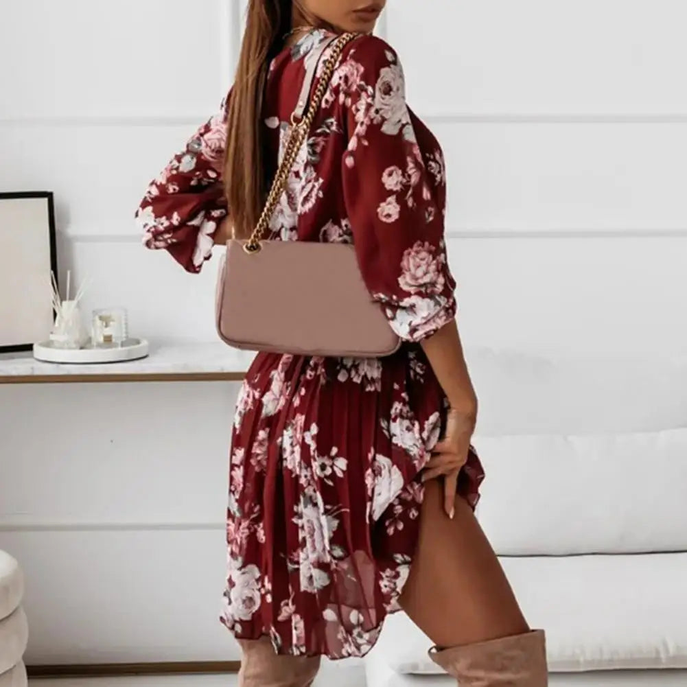 2023 Summer Denim Dress Women Limitation Cowboy V-Neck Short Sleeve Dress Fashion Women Loose Denim Dress Dropshipping