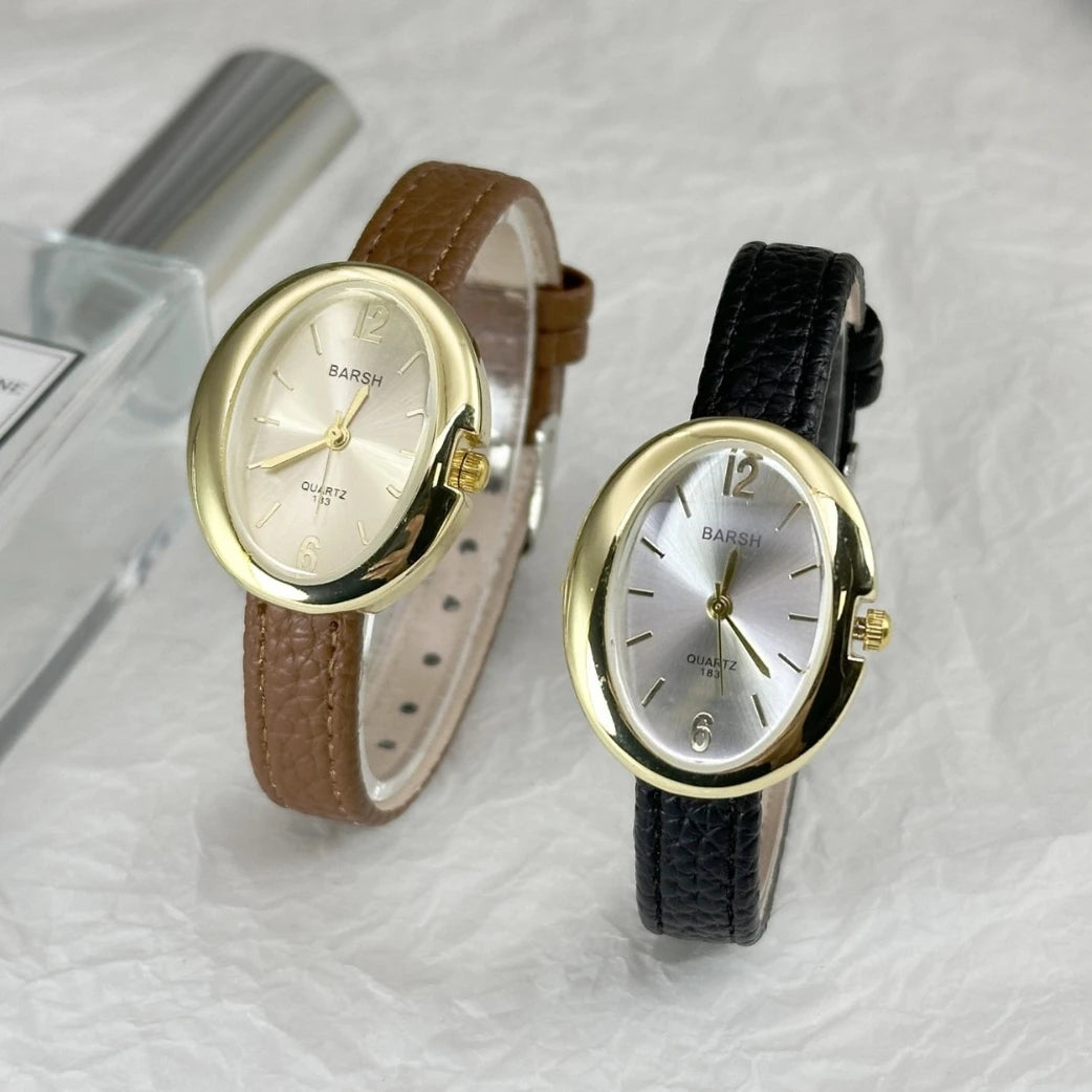 Hot Sale Brand Quartz Watch for Women Fashion Leather Strap Pigeon Egg Dial Watches Luxury Gift Girl Wristwatches Dropshipping