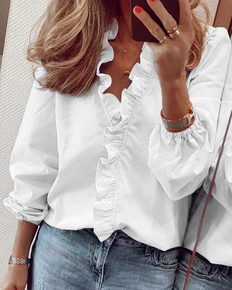 Women's Long Sve Pleated irt Casual Sle Loose Fit Regular Length irt New Arrival from Other Brand 00% Other Material