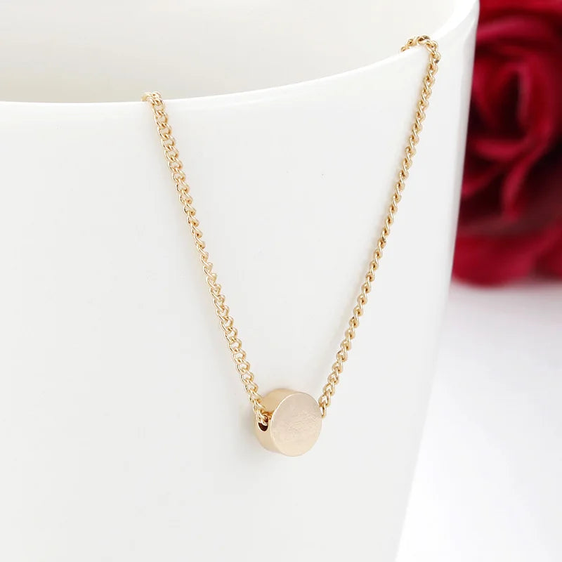 Simple Heart Pendant Necklace for women Fashion Love Shape Stainless Steel Black Hearts Clavicle Choker Jewelry Romantic