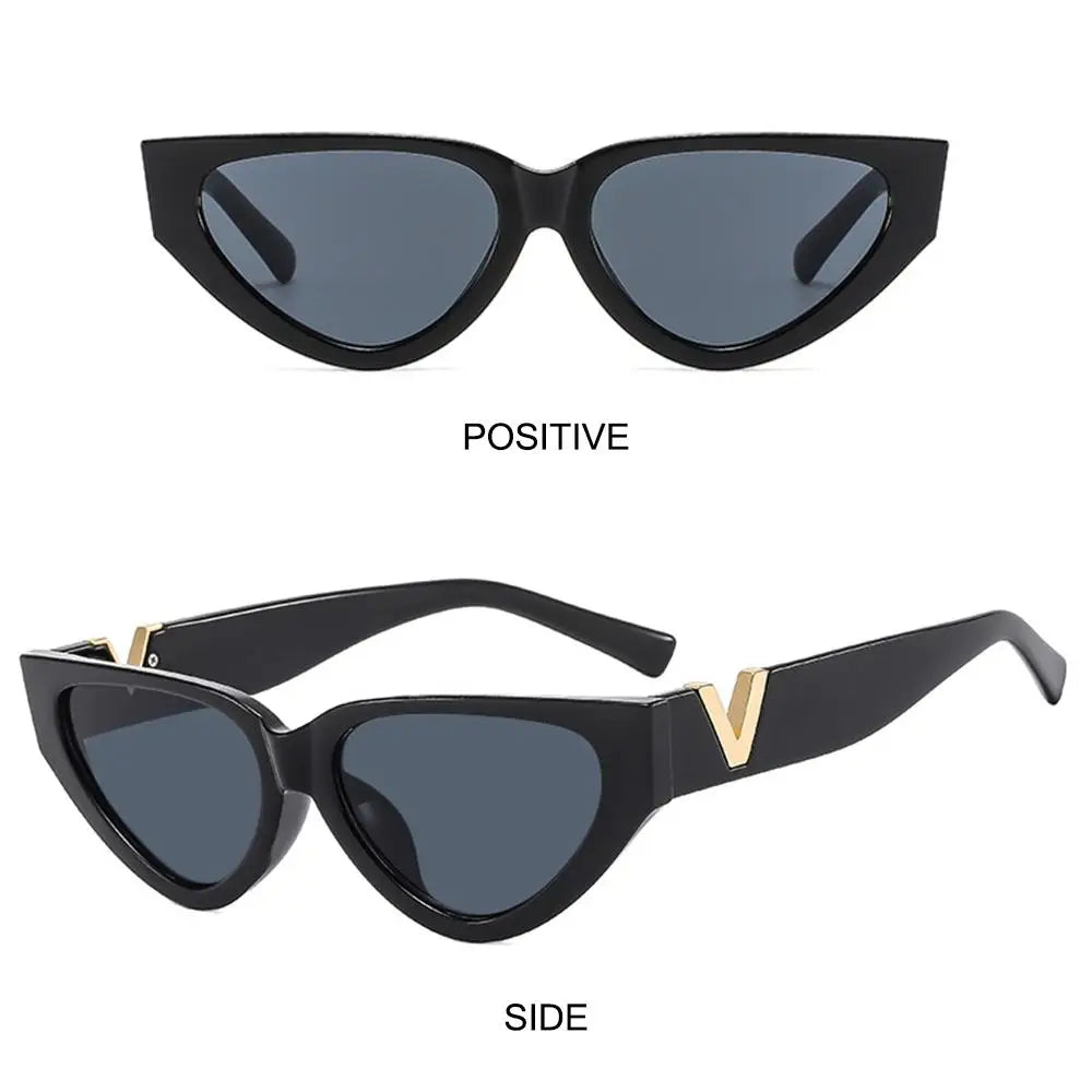Aesthetic Cat Eye Sunglasses Trendy UV400 Protection Y2K Sun Glasses 90s Glasses for Women & Men